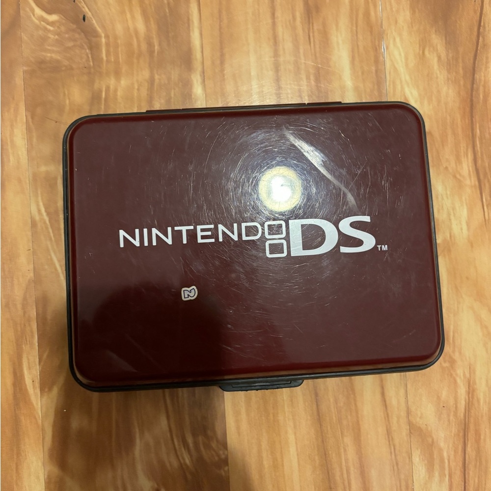 Nintendo DS Hard Plastic Carrying Case for Console, Games, Stylus - Red